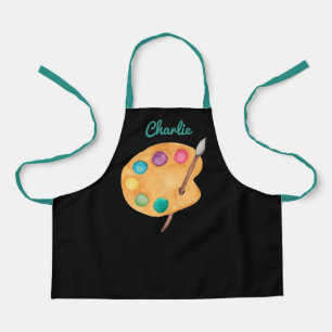 custom NAME Artist art palette paint kids apron 