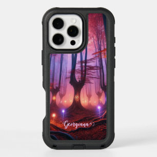 Custom Name Autumnal Enchanted Whimsigoth Forest iPhone 16 Pro Max Case