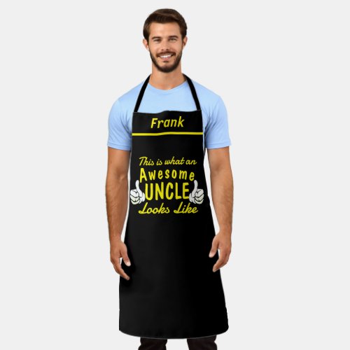 Custom Name Awesome Uncle Aprons Personalized Apron