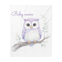 Custom Name Baby Shower Fleece Blanket
