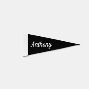 Custom Name Baby Shower Neutral Nursery Decor Pennant Flag