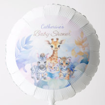 Custom Name Baby Zebra, Giraffe and Tiger