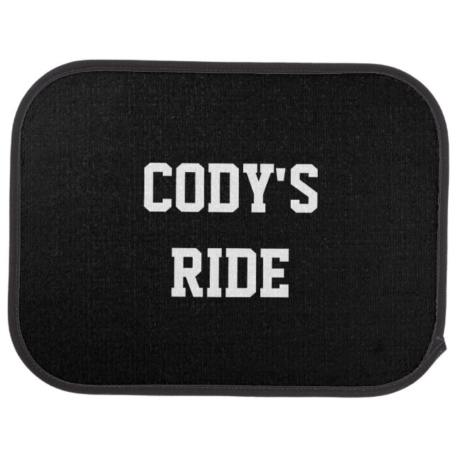 Custom Name Back Seat Floor Mats Automotive (Rear)