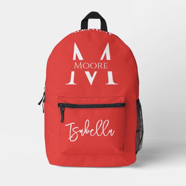 Custom Name Backpack - Personalized School Bag (Front)