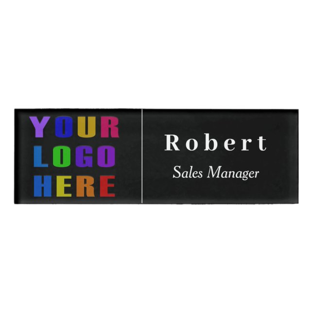 Custom Name Badge with Logo (Front)
