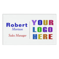 Custom Name Badge with Logo