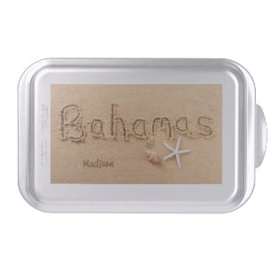 Custom Name Bahamas Beach Cake Pan