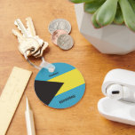 Custom Name Bahamas Flag Keychain<br><div class="desc">See my store for more Bahamas items.</div>
