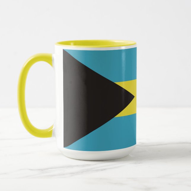 Custom Name Bahamas Flag Mug (Left)