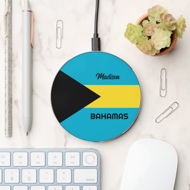 Custom Name Bahamas Wireless Charger (Desk)