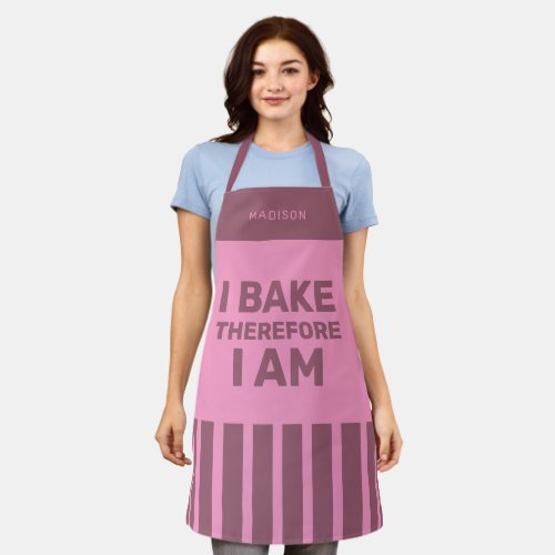 Custom name Bakers aprons