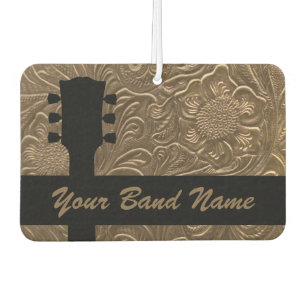Custom Name Band Merch Guitar Rock Country Music Air Freshener