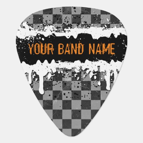 Custom Name Band Merch Punk Rock Music Musician Guitar Pick