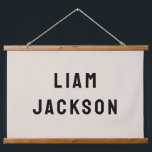 Custom Name Banner Personalized Nursery Wall Art<br><div class="desc">custom wall art banner personalized, with any quote rustic style, kid's room wall decor art, custom wall decor hanging flag, kids room decor personalized banner, nursery new baby kid child, child's room children's room baby's, unique baby shower gift present, custom name banner tapestry backdrop, custom your name wall hanging, son's...</div>