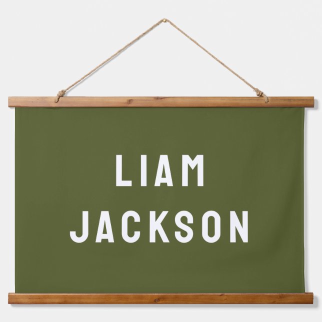 Custom Name Banner Personalized Nursery Wall Art (Front)