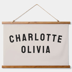 Custom Name Banner Personalized Nursery Wall Art
