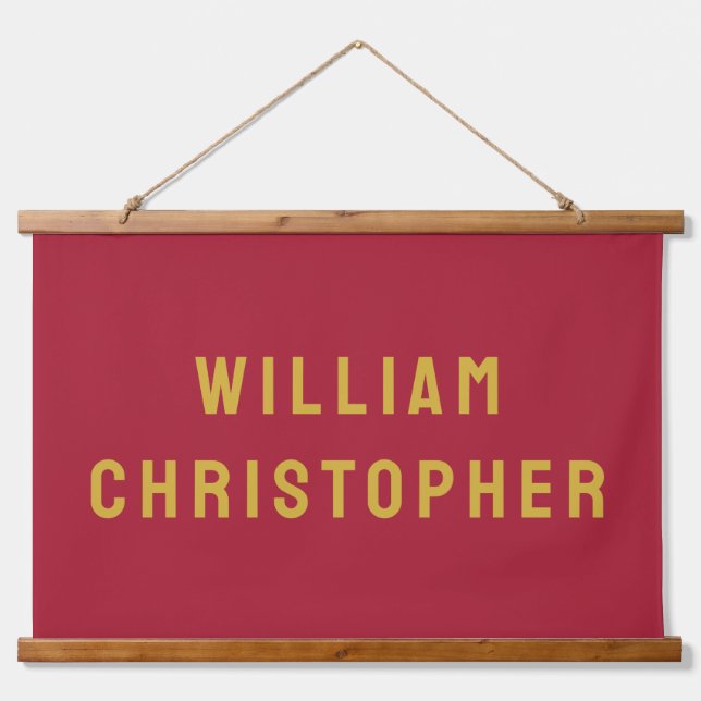 Custom Name Banner Personalized Nursery Wall Art (Front)