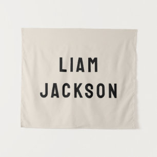 Custom Name Banner Personalized Nursery Wall Art Tapestry