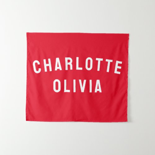 Custom Name Banner Personalized Nursery Wall Art Tapestry