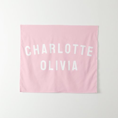 Custom Name Banner Personalized Nursery Wall Art Tapestry