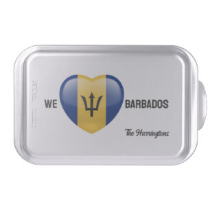 Custom Name Barbados Love Cake Pan