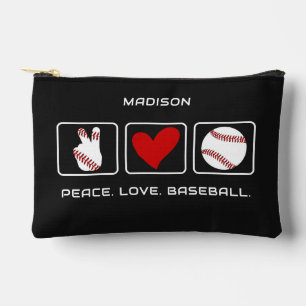Custom Name Baseball Accessory Pouch