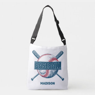 Custom Name Baseball Crossbody Bag