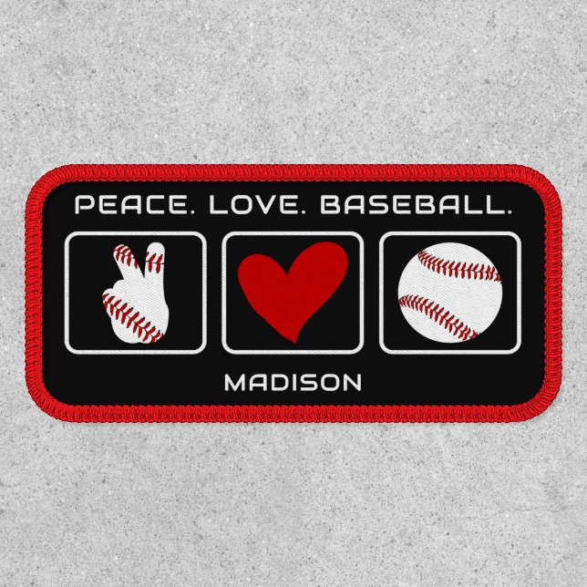 Custom Name Baseball Patch (Front)