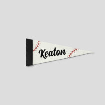 Custom Name Baseball Pennant Flag