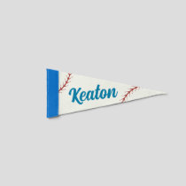 Custom Name Baseball Pennant Flag