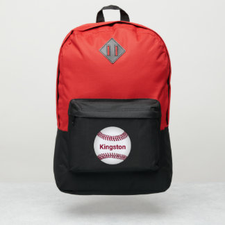 Custom Name Baseball Port Authority® Backpack