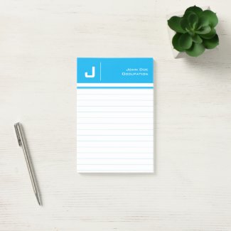 Custom Name Basic Clean Simple Minimalist Azure