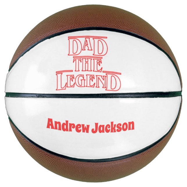 Custom Name Basketball - Father's Day Gift Idea (Front)