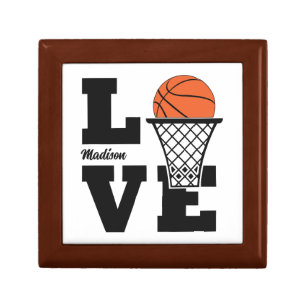 Custom Name Basketball Love Gift Box