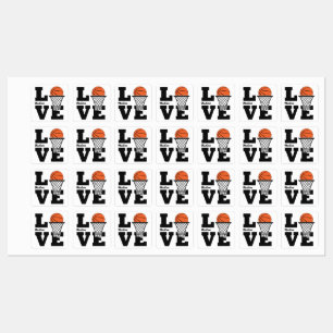 Custom Name Basketball Love Labels