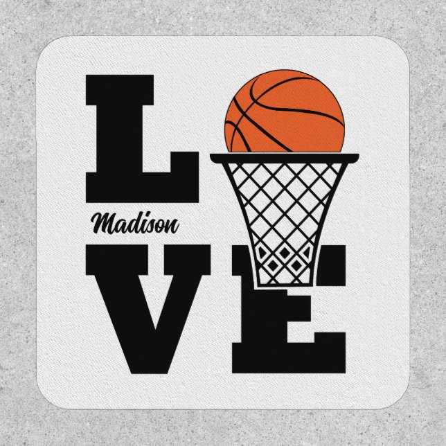 Custom Name Basketball Love Patch (Front)