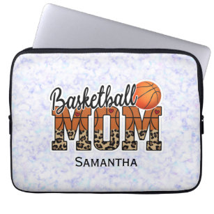 Custom Name Basketball Mom   Mother's Day Laptop Sleeve