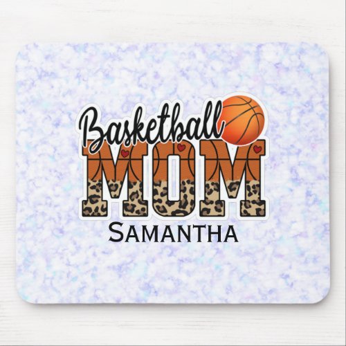 Custom Name Basketball Mom  Mothers Day Mouse Pad