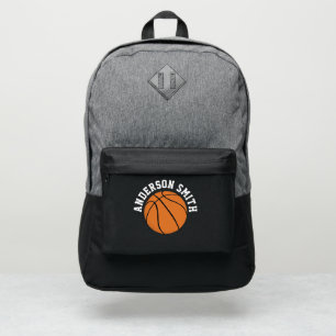 Custom name basketball  port authority® backpack