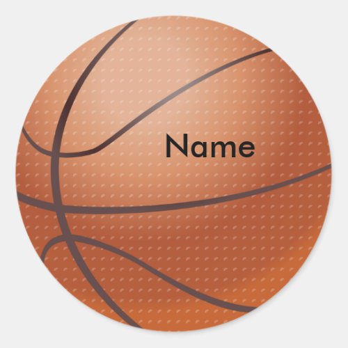 Custom Name Basketball Stickers