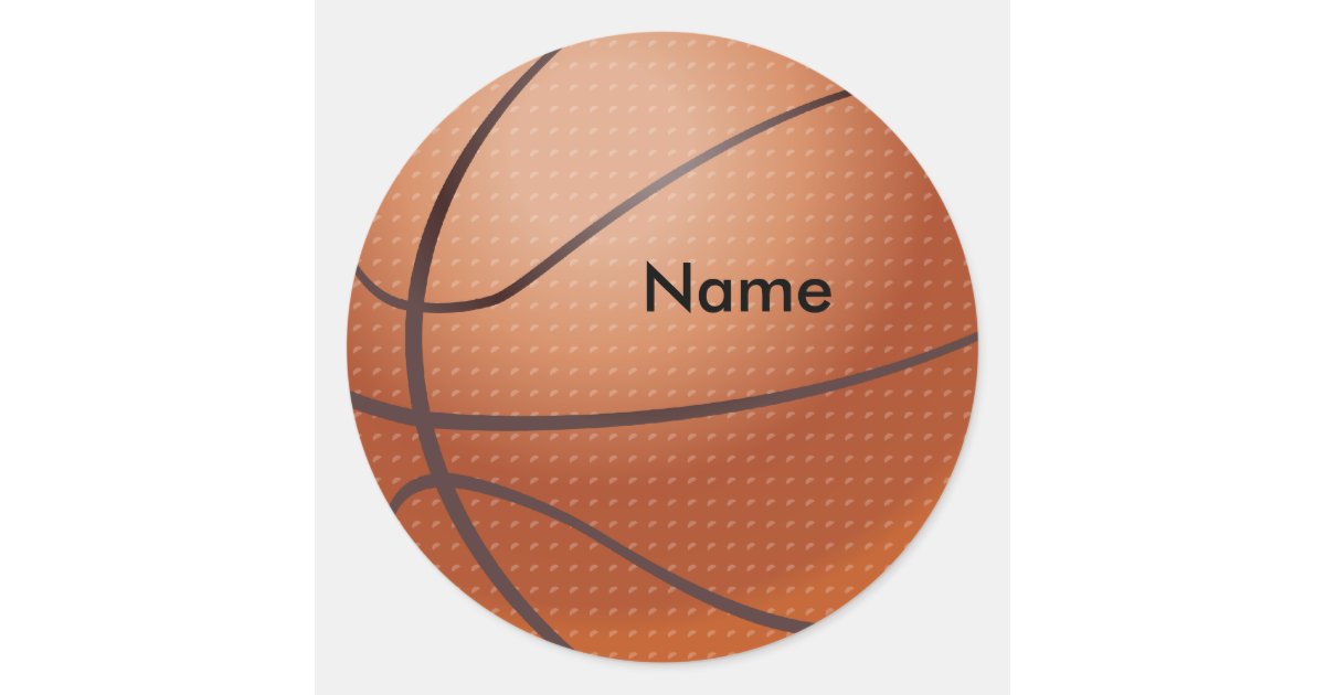 Custom Name Basketball Stickers