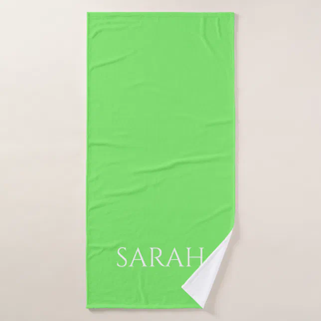 Custom Name Bath Towel Zazzle