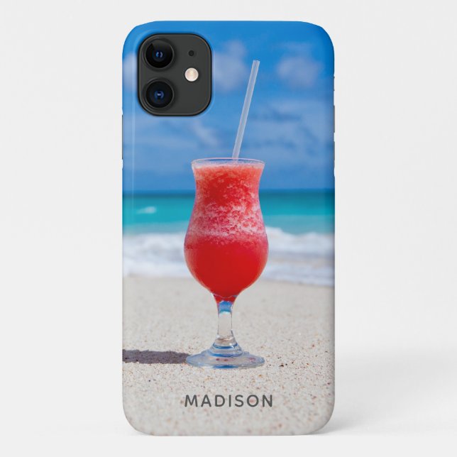 Custom name Beach Coctail phone cases (Back)