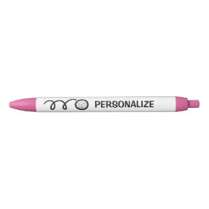 Custom name beach volleyball sports logo pen