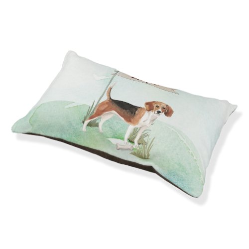 Custom Name Beagle Pet Dog Pet Bed