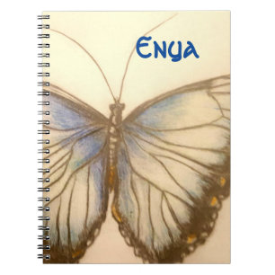 Custom Name Beautiful butterfly Notebook
