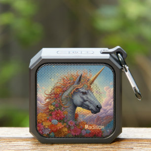 Custom Name Beautiful Unicorn Bluetooth Speaker