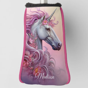 Custom Name Beautiful Unicorn Golf Head Cover