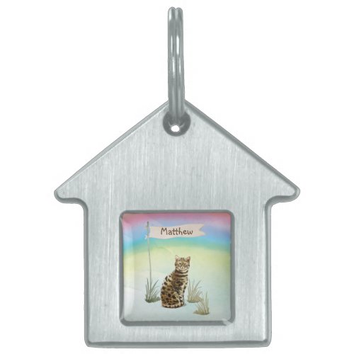 Custom Name Bengal Cat Pet Pet ID Tag