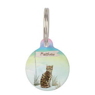 Custom Name Bengal Cat Pet Pet ID Tag